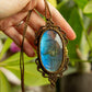 Manila • Labradorite macrame necklace
