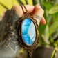 Manila • Labradorite macrame necklace