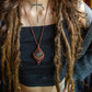 Atenas • Bloodstone macrame necklace