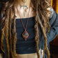 Atenas • Bloodstone macrame necklace