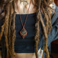 Atenas • Bloodstone macrame necklace