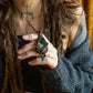 Liberia • Moss Agate macrame necklace