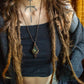Liberia • Moss Agate macrame necklace