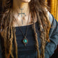 Orotina • Azurite macrame necklace