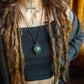 Orotina • Azurite macrame necklace