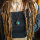 Orotina • Azurite macrame necklace