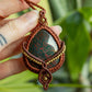 Atenas • Bloodstone macrame necklace