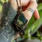 Liberia • Moss Agate macrame necklace