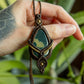 Liberia • Moss Agate macrame necklace