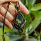 Liberia • Moss Agate macrame necklace