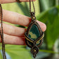 Liberia • Moss Agate macrame necklace