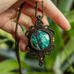 Orotina • Azurite macrame necklace