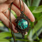 Orotina • Azurite macrame necklace