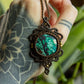 Orotina • Azurite macrame necklace