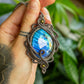Thalia • Labradorite macrame necklace