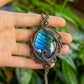 Thalia • Labradorite macrame necklace