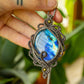 Thalia • Labradorite macrame necklace