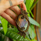 Kamelia • Purple Labradorite macrame necklace