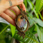 Kamelia • Purple Labradorite macrame necklace