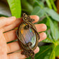 Kamelia • Purple Labradorite macrame necklace