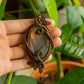 Kamelia • Purple Labradorite macrame necklace