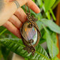 Kamelia • Purple Labradorite macrame necklace
