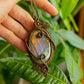 Kamelia • Purple Labradorite macrame necklace
