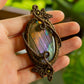 Kamelia • Purple Labradorite macrame necklace