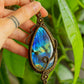 Alana • Labradorite macrame necklace