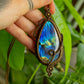 Alana • Labradorite macrame necklace