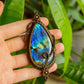 Alana • Labradorite macrame necklace