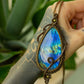 Alana • Labradorite macrame necklace