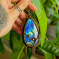 Alana • Labradorite macrame necklace