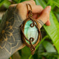 Audrey • Labradorite macrame necklace
