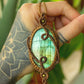 Audrey • Labradorite macrame necklace