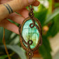 Audrey • Labradorite macrame necklace