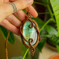 Audrey • Labradorite macrame necklace