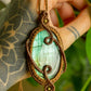Audrey • Labradorite macrame necklace