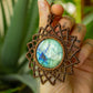 Alice • Labradorite macrame mandala necklace