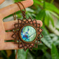 Alice • Labradorite macrame mandala necklace