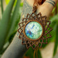 Alice • Labradorite macrame mandala necklace