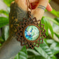 Alice • Labradorite macrame mandala necklace