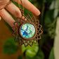 Alice • Labradorite macrame mandala necklace