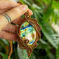 Amalia • Labradorite macrame necklace