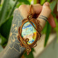 Amalia • Labradorite macrame necklace