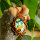 Amalia • Labradorite macrame necklace