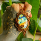 Amalia • Labradorite macrame necklace