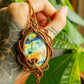 Amalia • Labradorite macrame necklace
