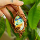 Amalia • Labradorite macrame necklace