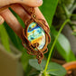Amalia • Labradorite macrame necklace